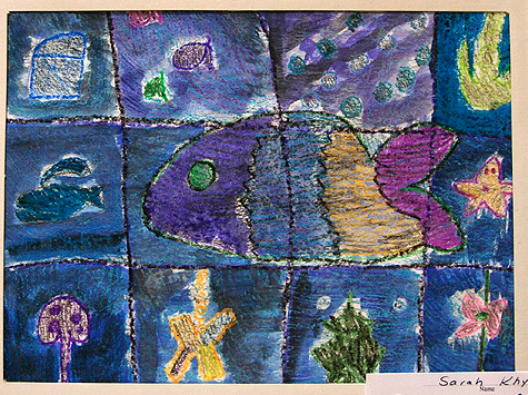 藍色金少兒美術